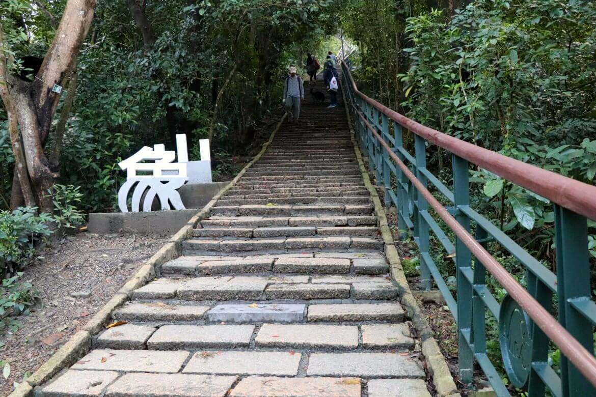 The entrance of Elephant Mountain sits in Xinyi District of Taipei City, making it a popular option for a morning hike.