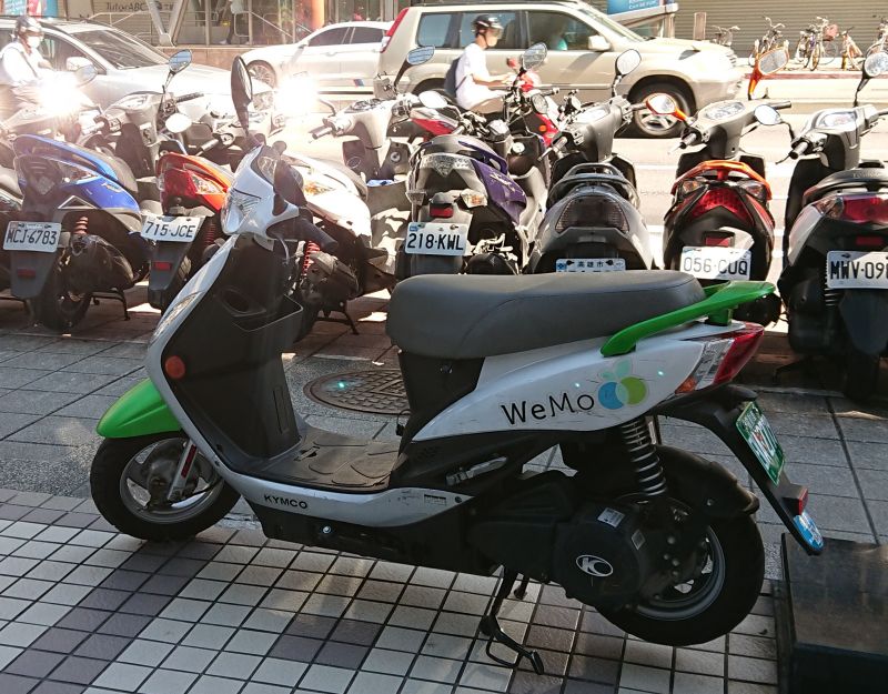 Wemo is one of the biggest scooter rental companies in Taiwan. 