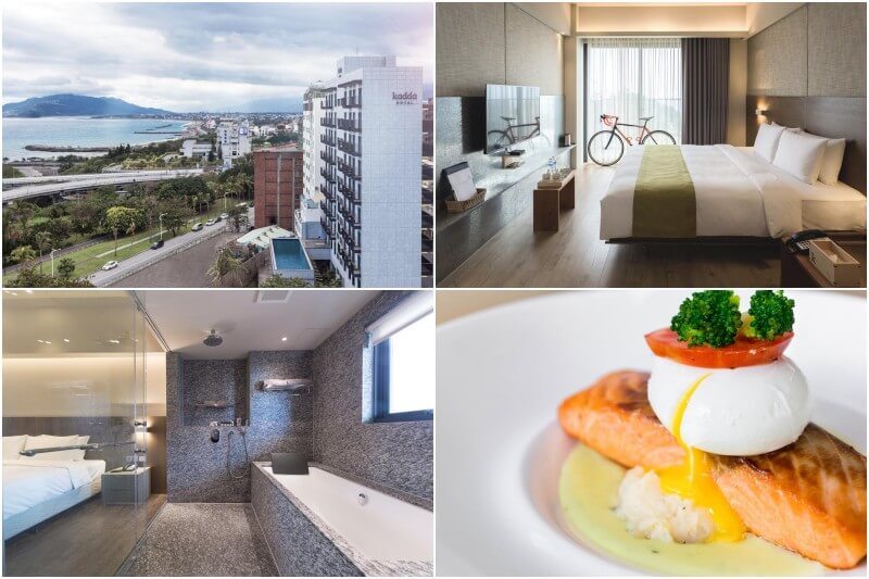 Kadda Hotel in Hualien offers great ocean views for bikers and cyclers. 