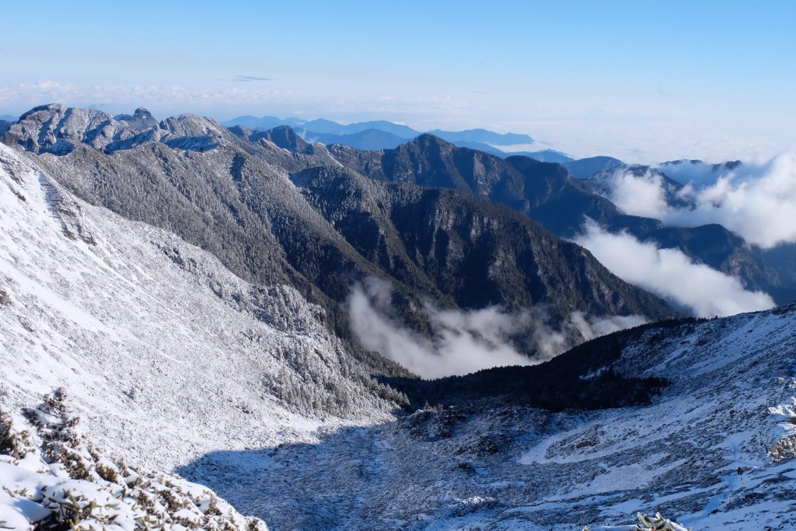 Snow Mountain (or Xueshan in Chinese) is the second highest peak in Taiwan behind Jade Mountain.  The main peak stands at 3886m and has unbelievable views of the Sheipa National Park and its nearby mountains.