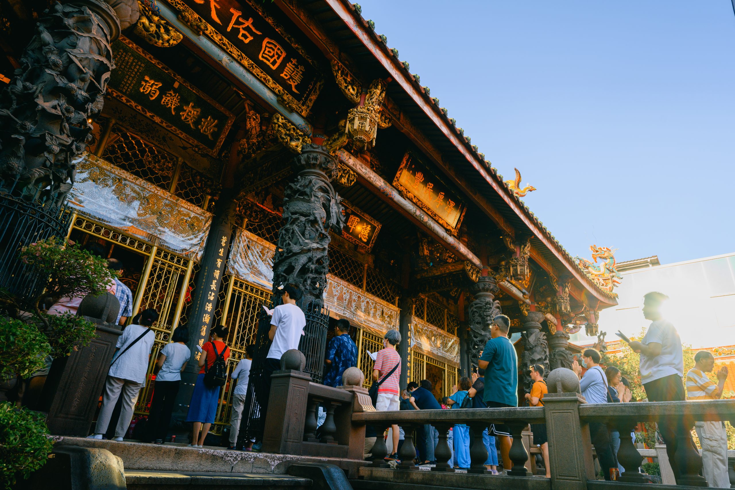 Longshan Temple is the spiritual center of Wanhua District.